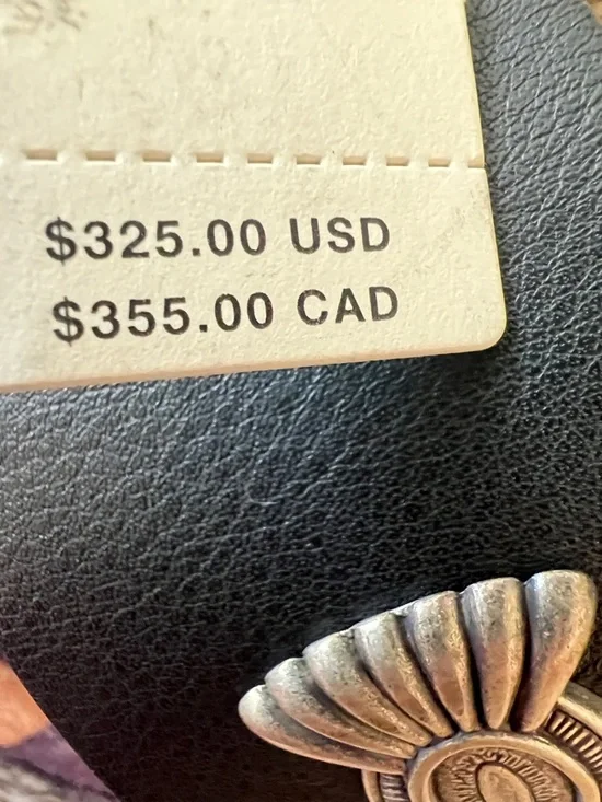 E02.$325 Anthropologie Streets Ahead Concho Studded Western Waist Belt Black - Picture 3 of 3